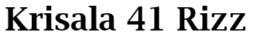 Krisala 41 Rizz Logo